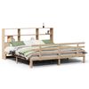 vidaXL Bookcase Bed without Mattress 200x200cm Solid Wood Pine