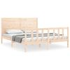 vidaXL Bed Frame without Mattress King Size Solid Wood Pine