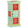 vidaXL Hand Painted Highboard 40x30x90 cm Solid Mango Wood