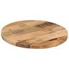 vidaXL Table Top Ø 40x3.8 cm Round Solid Wood Rough Mango