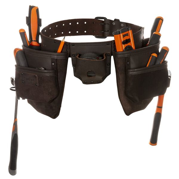 Toolpack Double-pouch Pro Tool Belt Capital Brown