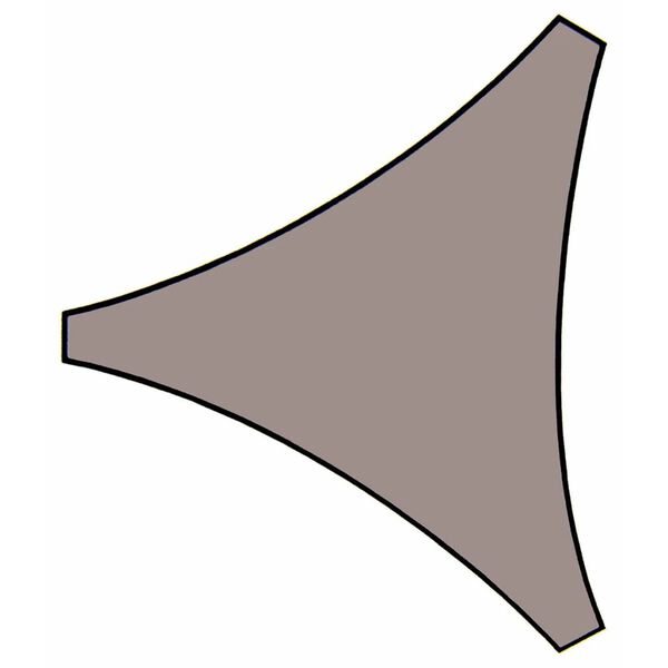 Perel Shade Sail Triangle 5 m Taupe GSS3500TA
