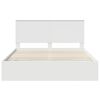 vidaXL Bed Frame with Drawer White 160 x 200 cm Engineer Wood