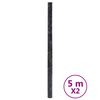 vidaXL Furniture Stickers Self-Adhesive Marble Black 90x500 cm PVC
