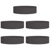 vidaXL Garden Planter 5 pcs Black 80 x 80 x 20 cm Cold-rolled Steel