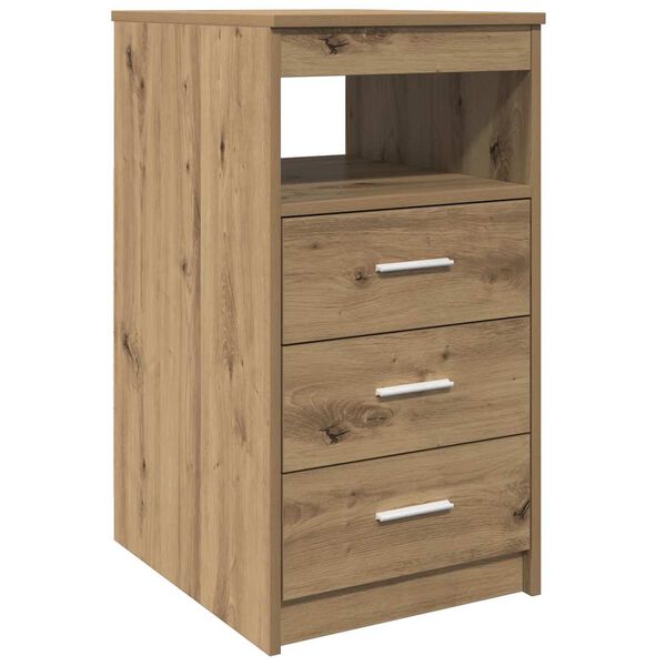 vidaXL Drawer Cabinet Artisan Oak 40x50x76 cm Engineered Wood