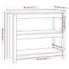 vidaXL Book Cabinet 80x35x68 cm Solid Wood Pine