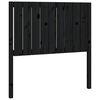 vidaXL Bed Headboard Black 95.5x4x100 cm Solid Wood Pine