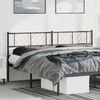 vidaXL Metal Replace Headboard Black 193 cm