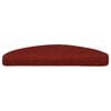 vidaXL 15 pcs Self-adhesive Stair Mats Needle Punch 65x21x4 cm Red