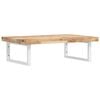 vidaXL Basin Shelf Wall Mounted Steel and Solid Wood Acacia