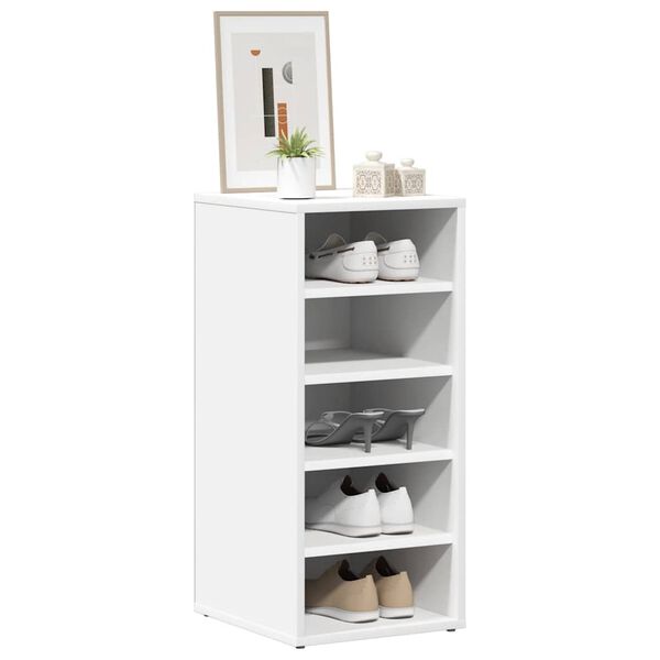 vidaXL Shoe Cabinets 2 pcs White 31.5x35x70 cm Engineered Wood