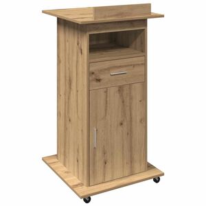 vidaXL Podium Artisan Oak Engineered Wood 55 x 55 x 107 cm