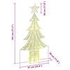 vidaXL Christmas Tree with 240 LEDs Warm white 181 cm PET