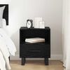 vidaXL Bedside Cabinet Black Oak 40 x 35 x 47.5 cm Engineered Wood