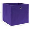 vidaXL Storage Boxes 4 pcs Non-woven Fabric 28x28x28 cm Purple