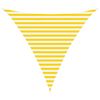 vidaXL Outdoor Sun Shade Sail Yellow and White 3 x 3 x 3 m