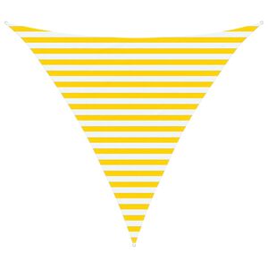 vidaXL Sun Shade Sail Yellow and White 3 x 3 x 3 m