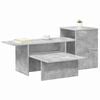vidaXL Console Table Concrete Grey 80 x 50 x 225 cm Engineered Wood