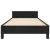 vidaXL Bed Frame without Mattress Black 90x190cm Single Velvet