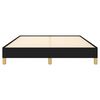 vidaXL Bed Frame without Mattress Black 135x190 cm Double Double Fabric