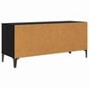 vidaXL TV Cabinet with Drawer Black Oak 100 x 34.5 x 44.5 cm