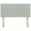 vidaXL Headboard with Headboard Light Grey 80 cm Faux Leather