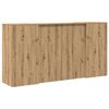 vidaXL Reception Desk Artisan Oak 200x50x103.5 cm Engineered Wood