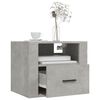 vidaXL Wall-mounted Bedside Cabinet Concrete Grey 50x36x40 cm