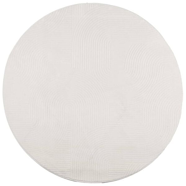 vidaXL Rug IZA Short Pile Scandinavian Look Cream &Oslash; 80 cm