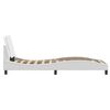 vidaXL Bed Frame without Mattress "Zadar" White 100x200 cm Faux Leather