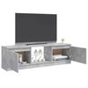 vidaXL TV Cabinet with LED Lights Concrete Grey 120x30x36 cm