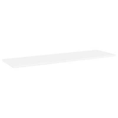 vidaXL Bookshelf Boards 4 pcs White 100x30x1.5 cm Engineered Wood