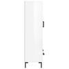 vidaXL Highboard High Gloss White 69.5x31x115 cm Engineered Wood