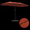 vidaXL Garden Parasol Terracotta 385 x 209 x 244 cm Polyester