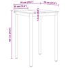 vidaXL Bar Table White 70 x 70 x 105 cm Solid Pine Wood