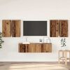 vidaXL TV Cabinet Set Wall-mounted 6 pcs Old Wood Engineered Wood