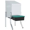 vidaXL Chicken Nesting Box 1 Compartment with Legs Galvanised Steel