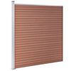 vidaXL Garden Fence WPC 353x186 cm Brown