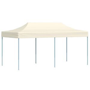 vidaXL Party Tent Folding Cream 291 x 580 x 315 cm Oxford Fabric
