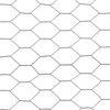 vidaXL Chicken Wire Fence Steel with PVC Coating 25x0.5 m Grey