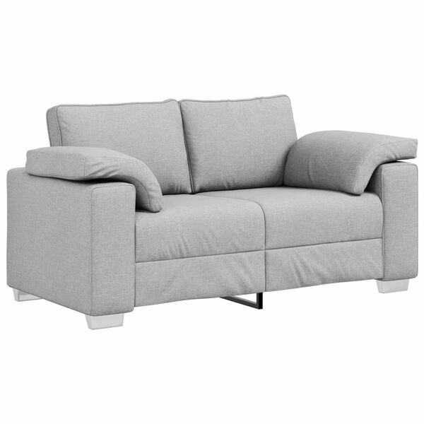 vidaXL Sofa Cloud Grey 160 x 77 x 82 cm Fabric