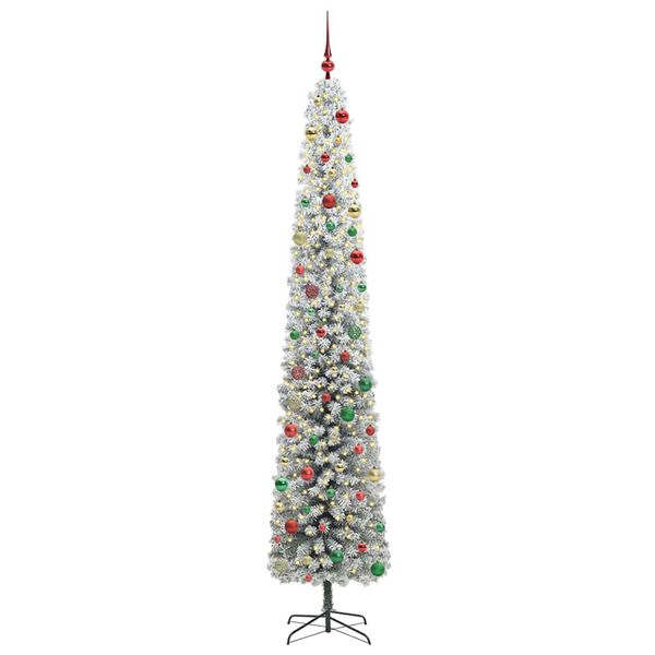 vidaXL Artificial Christmas Tree with 300 LEDs with Stand Green 300 cm