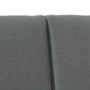 vidaXL Upholstered Headboard Dark Grey 140 cm Solid Pine Wood