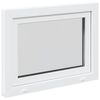 vidaXL Basement Window "RISOR" 80x50 cm Tilt&Turn DIN Left White