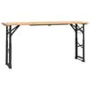 vidaXL Folding Beer Table 170x50x75/105 cm Solid Wood Fir