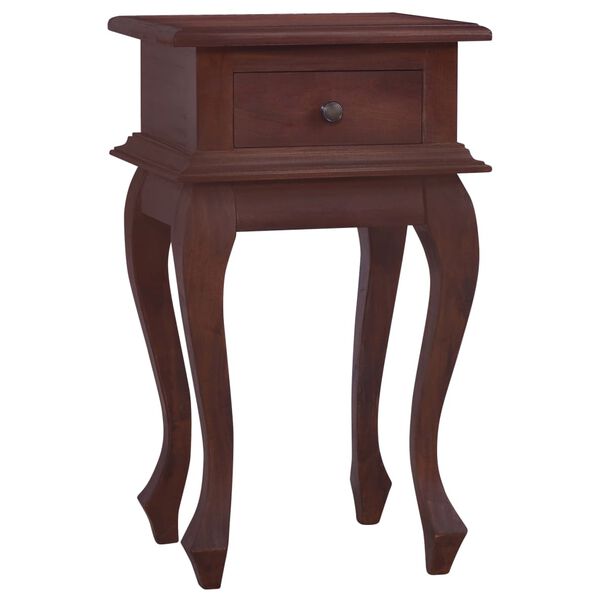 vidaXL Bedside Table Classical Brown 35x30x60 cm Solid Mahogany Wood
