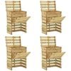 vidaXL Slatted Garden Composter 4 pcs Green 110 x 58 x 113 cm