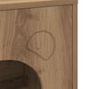 vidaXL Cat House Artisian Oak 42.5 x 40 x 53 cm Engineered Wood