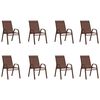 vidaXL 9 Piece Garden Dining Set Brown and Black